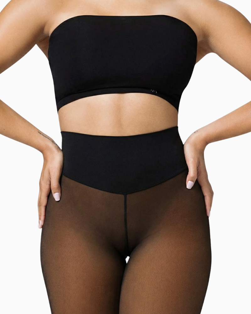 Translucent Fleece Lined Leggings