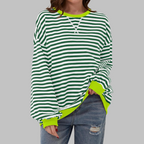 LUKA - Soft Striped Long Sleeve Top - Lightweight Spring Layer