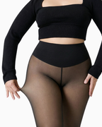 Translucent Fleece Lined Leggings
