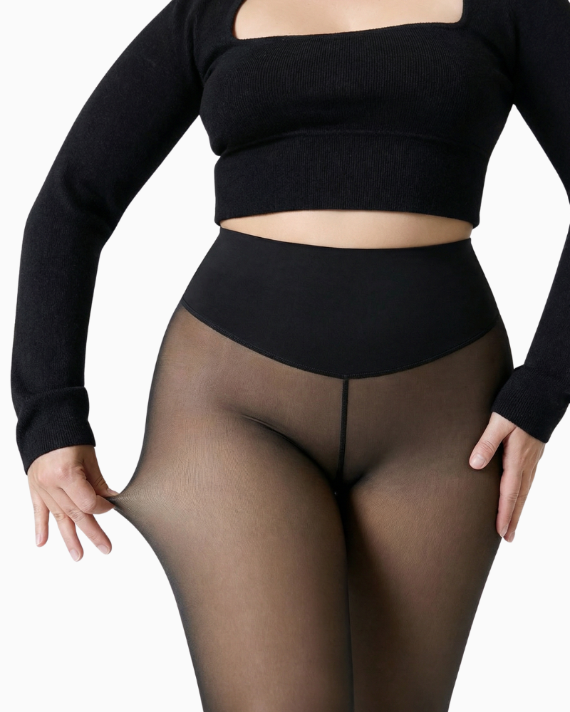 Translucent Fleece Lined Leggings