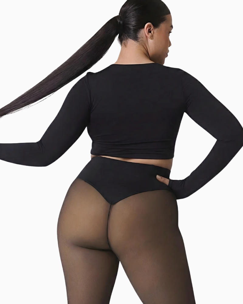 Translucent Fleece Lined Leggings